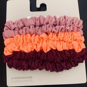 Hair accessories athleta brand mini scrunchies 6 pack/set brand new With tags
